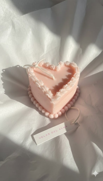 Heart Cake Candle - Amorcito Corazon Collection