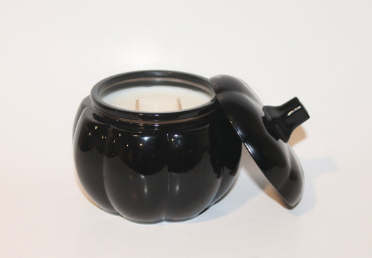 Black Pumpkin Decor Candle- 15 oz
